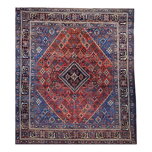 Vintage Persian Joshegan Kashan Rug, Hand-Knotted Wool, Weeping Willow Pattern,11x14 For Sale