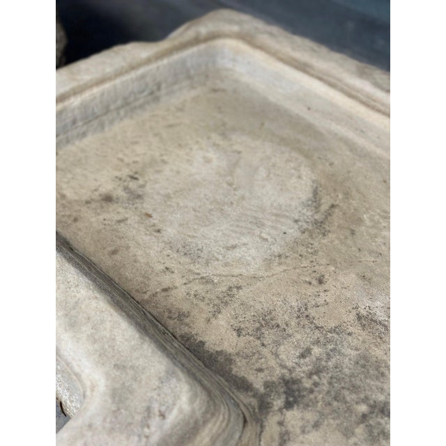 Stone Rare 18th Century Antique French Stone Sink/Basin For Sale - Image 7 of 9