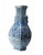 Blue & White Porcelain Hexagon Lotus Flower Vase For Sale - Image 4 of 7
