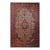 Early 20th Century Persian Kashan Rug, Hand-Knotted Wool, Floral Pattern, Turquoise & Red,6x9 For Sale