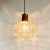 Mid Century Amber Diamond Glass Pendant by Helena Tynell for Limburg, Germany, 1960s For Sale - Image 6 of 9