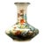 Vintage Chinese Rooster & Floral Porcelain Vase - 6.5" For Sale