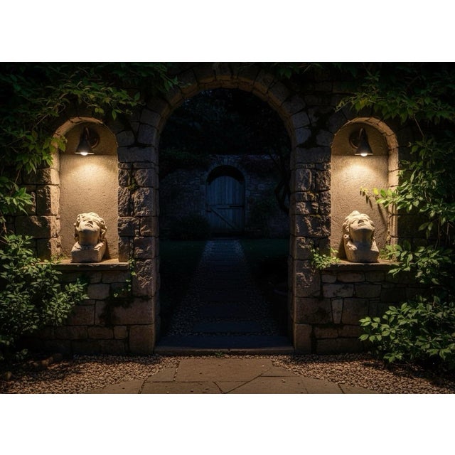 1990s 1990s Pair of Architectural Salvage Sandstone Carved Heads in Classical Style For Sale - Image 5 of 6