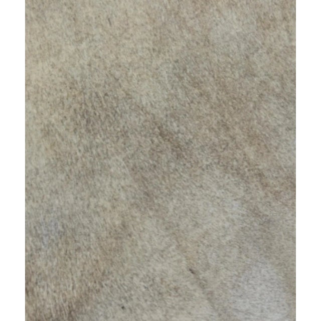 Western Southwestern Brazilian Cowhide Brown & Cream Feather/Down Pillow For Sale - Image 4 of 9