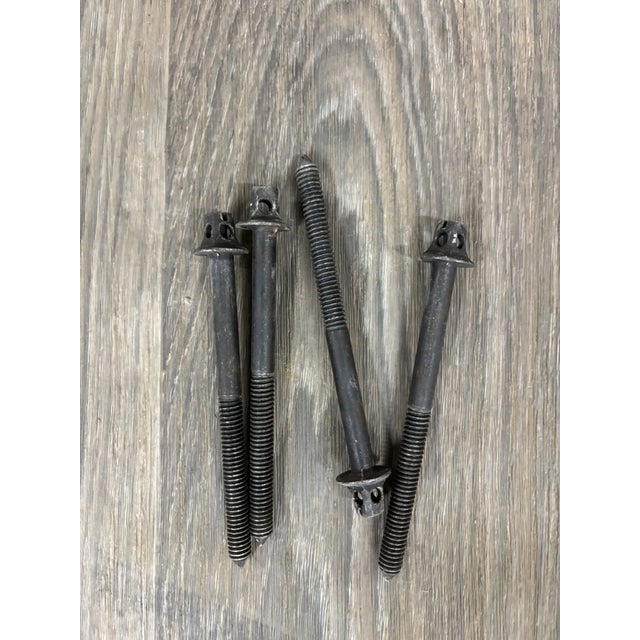 Brown Antique Twin Size Traditional Solid Mahogany Poster Cannonball Bed For Sale - Image 8 of 8