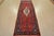Cabin Malayer Runner 3’10” X 9’9” Red Wool Vintage Tribal Hand-Knotted Oriental Rug For Sale - Image 3 of 15