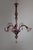 Rare murano glass chandelier attr. To craftsmen cappellin / venini in italy in 1930s. The lamp is made of plum murano...