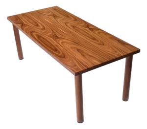Long and Narrow Modern Minimalist Rosewood Dining Table