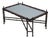 Baker Bamboo Form Iron Base Coffee Table For Sale