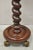Antique Empire Victorian Walnut Barley Twist Spiral Carved Pedestal Stand For Sale In Philadelphia - Image 6 of 12