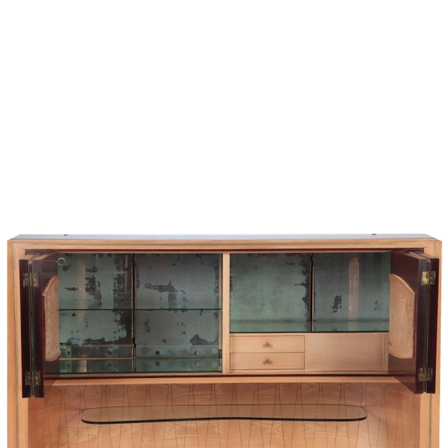 1950s Vittorio Dassi Italian Custom Ordered Bar Cabinet For Sale - Image 12 of 13