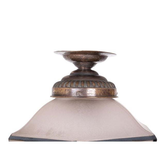 1920s Art Deco Hexagon Hall Lamp Night Watcher, Germany, 1920s For Sale - Image 5 of 10
