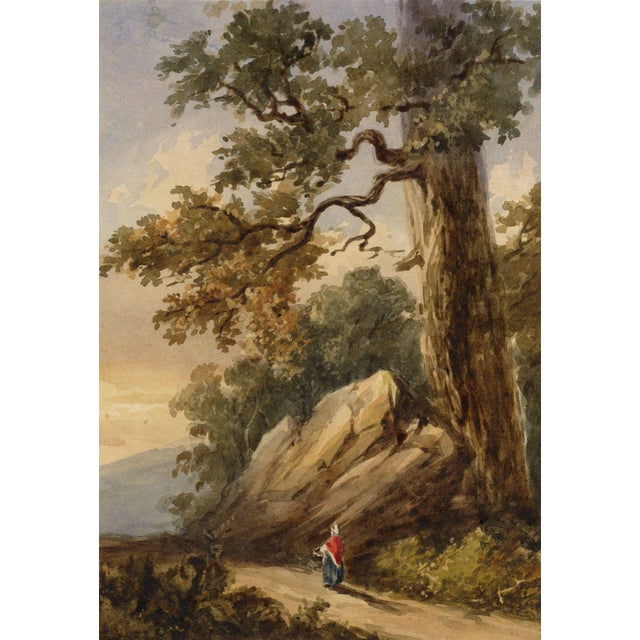 Circle of James Ward RA, Trees by Rocky Path, Early 1800s, Watercolour For Sale