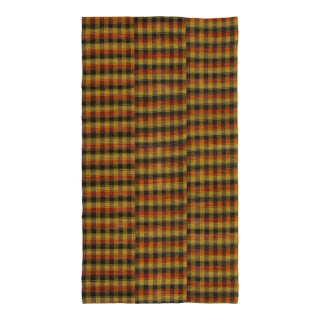 Vintage Panelled Kilim Wool Rug With Multicolor Stripes by Rug & Kilim, 1950-1959 For Sale