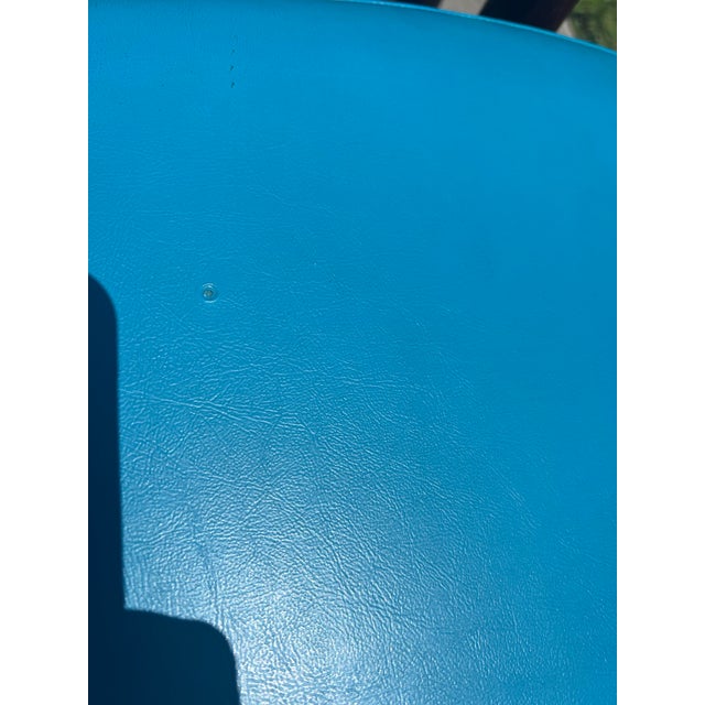 Cerulean Mid Century Danish Modern Teak Armchairs/ Captains Chairs by Tove & Edward Kindt-Larsen for Soro Stole- a Pair For Sale - Image 8 of 11