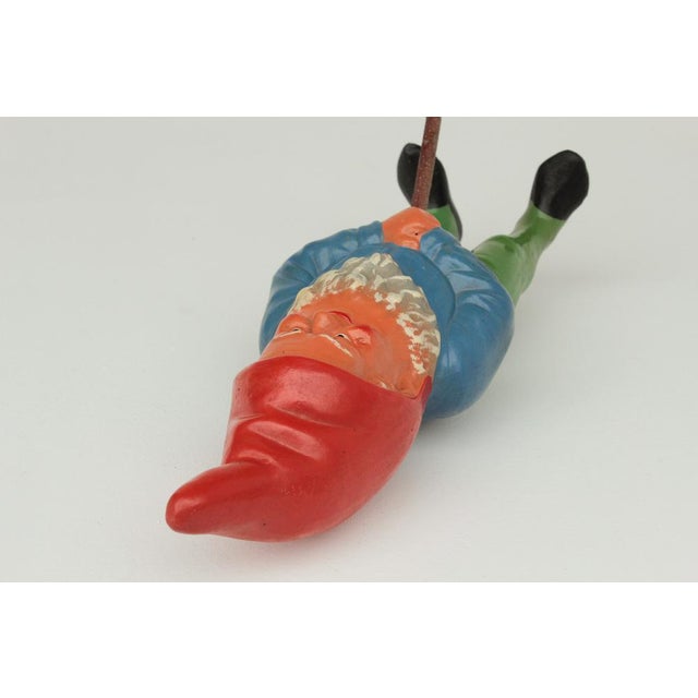 Red Terracotta Garden Gnome, 1970s For Sale - Image 8 of 10