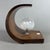 Orb Table Lamp in Curved Wood by Ignoto for Artigianato Italiano, 1960s For Sale - Image 11 of 11