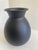Mid Century Black Matte Glazed Porcelain Vase handcrafted in super thin and delicate porcelain. Beautiful matte finish...