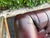 Oxblood Red Vintage Chesterfield Club Chairs in Oxblood Leather For Sale - Image 8 of 18
