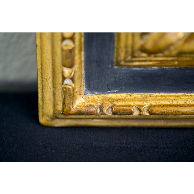Carvers' Guild Spanish Panel Mirrors — 33x45 — Antique Gold Leaf — Near Mint Pair For Sale - Image 11 of 18