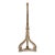 Nancy Corzine Silver Leaf Carved Wood Floor Lamp, Adjustable Height For Sale