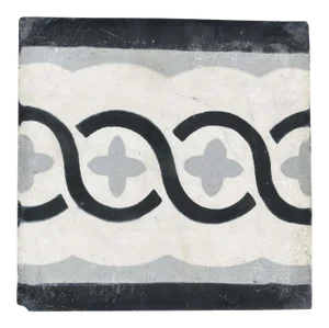 Moroccan Encaustic Cement Tile Sample with Modern Design