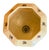 Metal 1910s Custard Geometric Glass Ceiling Flushmounts With Flower Motifs - a Pair For Sale - Image 7 of 8
