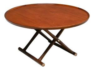 Egyptian Coffee Table in Teak and Brass by Mogens Lassen for A.J. Iversen, Denmark, 1960s