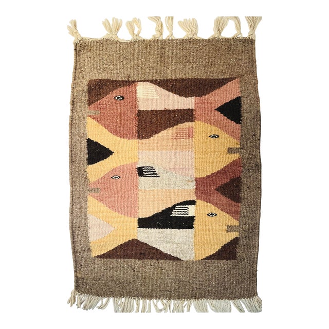 Mid-Century Native American Southwest Weaving For Sale