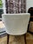 Pair of Bright Chair Maria Arm Chairs in Jane Churchill Darwin Cream With Natural Walnut Legs For Sale - Image 14 of 15