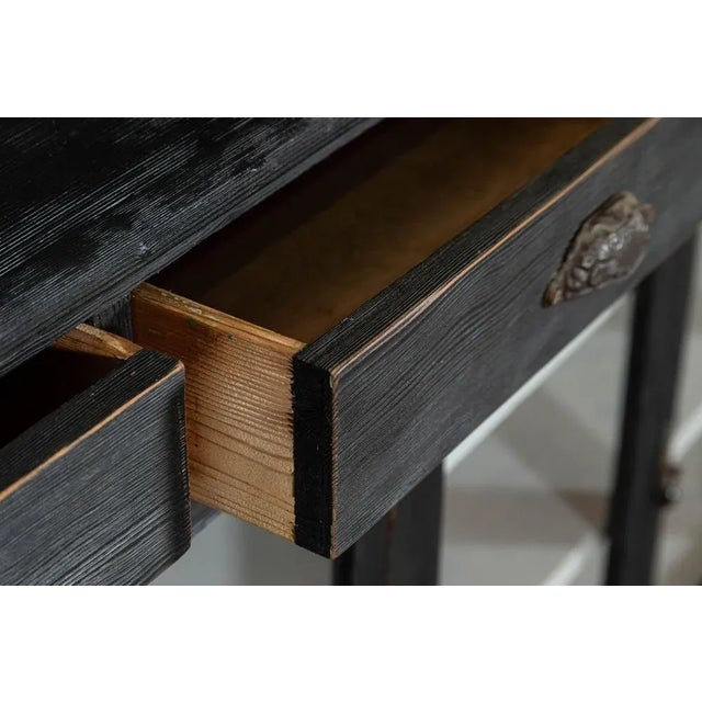 English Ebonised Glazed Pine Dresser or Bookcase, 1890 For Sale - Image 9 of 12