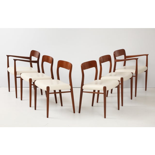 Niels Otto Moller Model 77 & 56 Teak Dining Chairs Set of 10 For Sale In New York - Image 6 of 18