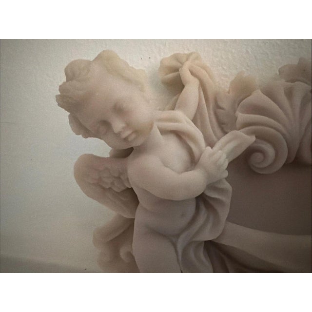 Italian Vintage Gino Ruggeri Wall Mount Cherubs Holy Water Font Holder - Made in Italy For Sale - Image 3 of 4