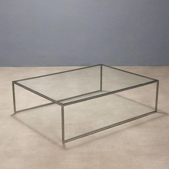 Glass Vintage Coffee Table, 1970s For Sale - Image 7 of 7