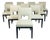 Set of 10 Christian Liaigre “Velin” Solid Oak Dining Chairs for Holly Hunt, Usa For Sale
