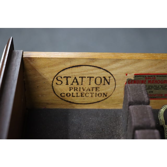 Statton Mahogany Step Back Dutch Cupboard For Sale - Image 17 of 17