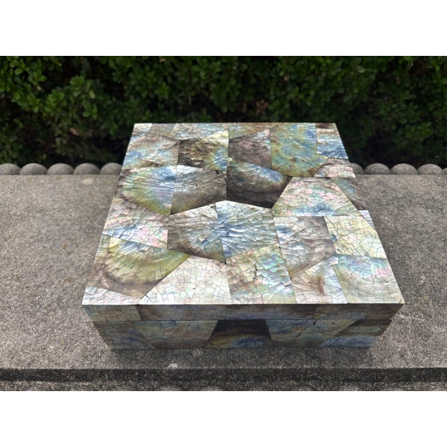 1980s Vintage Tessellated Abalone Box For Sale - Image 5 of 10