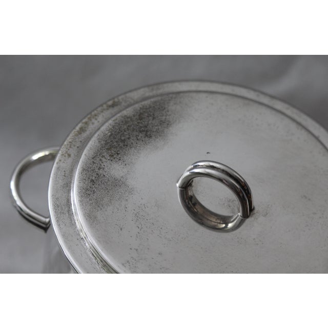 Silver Ice Bucket with Lid, 1970s For Sale - Image 15 of 18