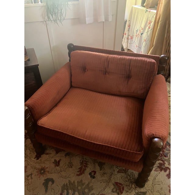 MCM Furniture set! Reupholstered Adrian Pearsall lounge chair from the late 1960s that was made for Craft Associates. The...