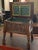 Antique English Work Box with grape vine carving. Good patina..solid and stable. Good for storage, plant stand etc.
