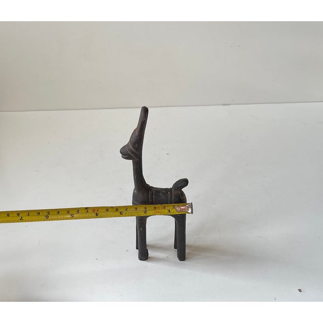 Mid-Century Naive Bankura Horse Figurine in Cast Iron, 1960s For Sale - Image 10 of 12