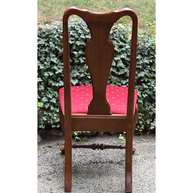 Queen Anne Late 20th Century Ethan Allen Queen Anne “Classic Manor” Dining Chairs - Set of 8 For Sale - Image 3 of 12
