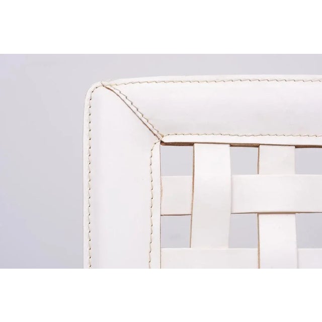 Leather Network Chair by Giancarlo from Fasem, 1980s For Sale - Image 9 of 13