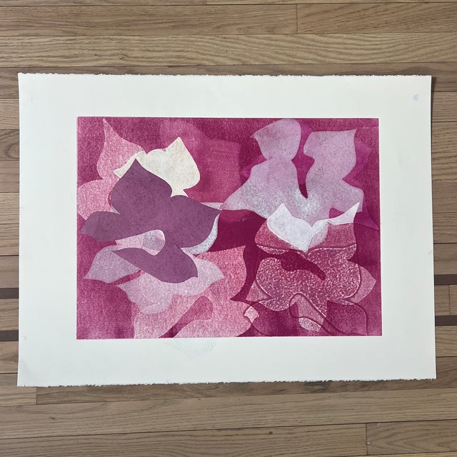 Original monotype artwork “orchide” 16 X 22, Unframed Artist signed 1/1 Merrill Bullis 2026 on verso Paper size is 22 x...