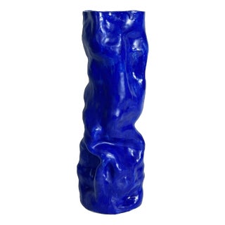 Every Day Blue Collection Wavy Vase 01 by Anna Demidova For Sale