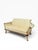 Traditional Vintage Carved Wood Settee With Gold Leaf Accents and Textured Upholstery For Sale - Image 3 of 11