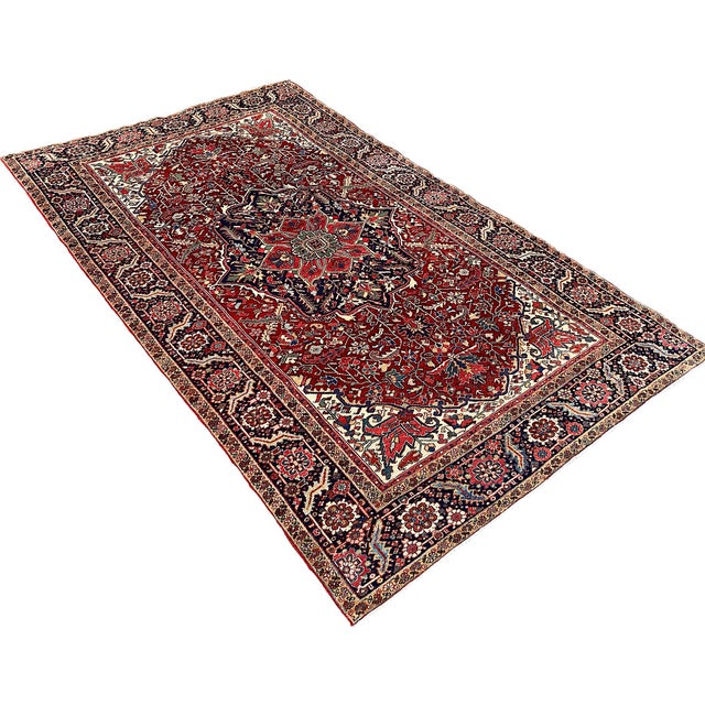 Antique Heriz Rug, 1920s For Sale - Image 3 of 18