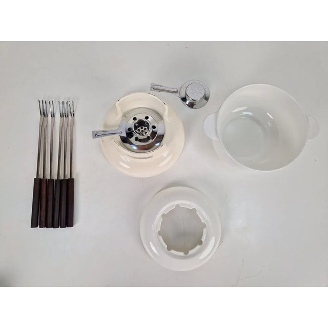 Vintage Invicta Diffusion Fondue Set, Italy, 1970s, Set of 8 For Sale - Image 6 of 11