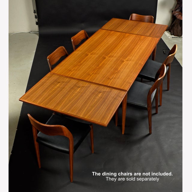 Large Niels Otto Møller Extendable Danish Teak Dining Table for j.l. Møller For Sale - Image 12 of 16