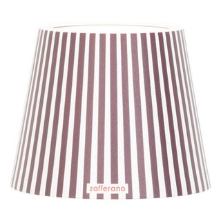 Poldina Metal Graphic Shade - Brown Stripes For Sale